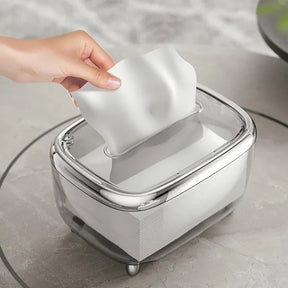 Caixa Porta Lenços Umedecido e Papel Carpetino